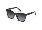 Quay - Womens Sunglasses, Polarized Square Lenses with UV Protection, Oversized Sunglasses (Level Up, Black)