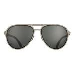 goodr Clubhouse Closeout Polarized Aviator Sunglasses for Men & Women, Large Sized (Mach G), Gray Solid Frame with Black Reflective Lens, UV400 Protection, No Slip, No Bounce