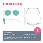 goodr Amelia Earhart Ghosted Me Polarized Aviator Sunglasses for Men & Women, Large Sized (Mach G), Brown Translucent Frames with Brown Non-Reflective Lenses, UV400 Protection, No Slip, No Bounce