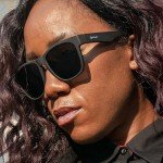 goodr Hooked on Onyx Polarized Sunglasses for Men & Women, Large Sized (BFG), Black Solid Frame with Black Non-Reflective Glare Reducing Lenses, UV400 Protection, No Slip, No Bounce