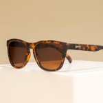 goodr Bosley's Basset Hound Dreams Polarized Sunglasses for Men & Women, Medium Sized (OG), Brown Translucent Frames with Brown Non-Reflective Lenses, UV400 Protection, No Slip, No Bounce