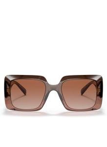 Versace VE 4405 533213 Brown Plastic Rectangle Sunglasses Brown Gradient Lens