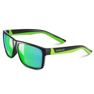 ACBLUCE Kids Sunglasses for Boys Girls Polarized Child Teen Youth Sport Baseball Cycling Beach Green Glasses for Age 6 7 8 9 10 11 12