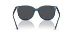 Ray-Ban Women's RB4378 Square Sunglasses, Opal Blue/Dark Grey, 54 mm