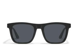 QUAY - Men's Sunglasses, Polarized Square Lenses with UV Protection (Flip Side, Black/Smoke)