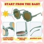 ZtohPyo 24 Pairs Kids Sunglasses DIY Kit Retro Flower Sunglasses Glasses Bulk Outdoor Eyewear for Toddler Girls Party Favor…