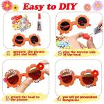 ZtohPyo 24 Pairs Kids Sunglasses DIY Kit Retro Flower Sunglasses Glasses Bulk Outdoor Eyewear for Toddler Girls Party Favor…