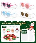 Sumsun 16/24 Pairs Kids DIY Sunglasses Party Favors Kids Sunglasses Bulk Girls Boys Age 3-8 with UV400 for Birthday Party