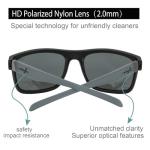 INFI Fishing Polarized Sunglasses for Men Driving Running Black Glasses UV400 Protectiont