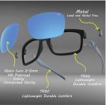 INFI Fishing Polarized Sunglasses for Men Driving Running Black Glasses UV400 Protectiont