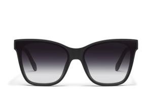 QUAY - Sunglasses for Men & Women, Round Lenses with UV Protection (After Party, Matte Black/Black Fade)