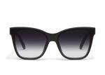 QUAY - Sunglasses for Men & Women, Round Lenses with UV Protection (After Party, Matte Black/Black Fade)