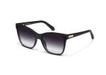 QUAY - Sunglasses for Men & Women, Round Lenses with UV Protection (After Party, Matte Black/Black Fade)