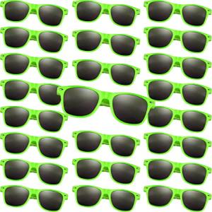 MIAHART 48 Pack Kids Party Sunglasses Bulk for Summer Party Favors Boys and Girls Birthday Party Goody Bag Fillers, Green