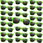MIAHART 48 Pack Kids Party Sunglasses Bulk for Summer Party Favors Boys and Girls Birthday Party Goody Bag Fillers, Green