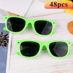 MIAHART 48 Pack Kids Party Sunglasses Bulk for Summer Party Favors Boys and Girls Birthday Party Goody Bag Fillers, Green