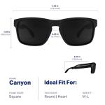 Blenders Eyewear Canyon – Polarized Sunglasses – Active Style, Durable Frame – 100% UV Protection – For Men – Black Tundra