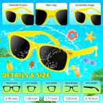 OCTERIC 32 Pcs Kids Sunglasses Bulk, Party Favors for Boys and Girls Age 3-8, Neon Sunglasses with UV400 Protection for Summer Beach Pool Party Birthday Graduation Classroom Prize Goody Bag Stuffers