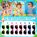OCTERIC 32 Pcs Kids Sunglasses Bulk, Party Favors for Boys and Girls Age 3-8, Neon Sunglasses with UV400 Protection for Summer Beach Pool Party Birthday Graduation Classroom Prize Goody Bag Stuffers