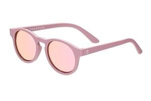 Pretty in Pink Polarized Keyhole Sunglasses with Mirrored Lens