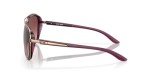 Oakley Women's OO4129 Split Time Aviator Sunglasses, Crystal Raspberry/G40 Black Gradient, 58 mm