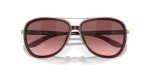 Oakley Women's OO4129 Split Time Aviator Sunglasses, Crystal Raspberry/G40 Black Gradient, 58 mm