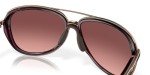 Oakley Women's OO4129 Split Time Aviator Sunglasses, Crystal Raspberry/G40 Black Gradient, 58 mm