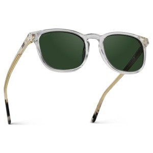 WMP Eyewear - Men's Polarized Modern Rounded Square Sunglasses