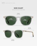 WMP Eyewear - Men's Polarized Modern Rounded Square Sunglasses