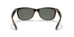 Ray-Ban RB2132 New Wayfarer Square Sunglasses, Tortoise/Polarized Green, 58 mm