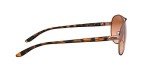 Oakley Women's OO4079 Feedback Aviator Sunglasses, Rose Gold/Vr50 Brown Gradient, 59 mm