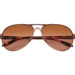 Oakley Women's OO4079 Feedback Aviator Sunglasses, Rose Gold/Vr50 Brown Gradient, 59 mm