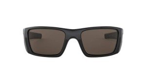 Oakley Men's OO9096 Fuel Cell Rectangular Sunglasses, Polished Black/Warm Grey, 60 mm