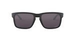 Oakley Men's OO9102 Holbrook Square Sunglasses, Matte Black on Silver/Prizm Grey, 57 mm + 1
