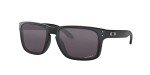 Oakley Men's OO9102 Holbrook Square Sunglasses, Matte Black on Silver/Prizm Grey, 57 mm + 1