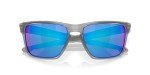 Oakley Men's OO9341 Sliver XL Rectangular Sunglasses, Matte Grey Ink/Sapphire Iridium Polarized, 57 mm