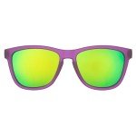 goodr Gardening with a Kraken Polarized Sunglasses for Men & Women, Medium Sized (OG), Dark Purple Translucent Lens with Light Green Mirrored Reflective Lens, UV400 Protection, No Slip, No Bounce