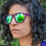 goodr Gardening with a Kraken Polarized Sunglasses for Men & Women, Medium Sized (OG), Dark Purple Translucent Lens with Light Green Mirrored Reflective Lens, UV400 Protection, No Slip, No Bounce