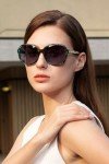 CARFIA Acetate Polarized Sunglasses for Women UV Protection Retro Trendy Big Sunnies CA2024 Green Turquoise
