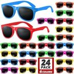 GINMIC Kids Sunglasses Party Favors, 12Pack Neon Sunglasses for Kids, Boys and Girls, Great Gift for Birthday Party Supplies, Beach, Pool Party Favors, Fun Gift, Party Toys