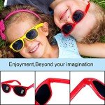 GINMIC Kids Sunglasses Party Favors, 12Pack Neon Sunglasses for Kids, Boys and Girls, Great Gift for Birthday Party Supplies, Beach, Pool Party Favors, Fun Gift, Party Toys