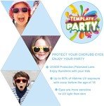 GINMIC Kids Sunglasses Party Favors, 12Pack Neon Sunglasses for Kids, Boys and Girls, Great Gift for Birthday Party Supplies, Beach, Pool Party Favors, Fun Gift, Party Toys