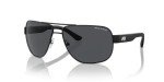 A|X ARMANI EXCHANGE Men's AX2012S Rectangular Sunglasses, Matte Black/Grey, 62 mm