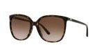 Michael Kors Women's MK2137U Anaheim Universal Fit Square Sunglasses, Dark Tortoise/Brown Gradient, 57 mm