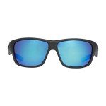 HUK, Polarized Lens Eyewear with Performance Frames, Fishing, Sports & Outdoors Sunglasses Panto, (Spar) Blue Mirror/Matte Black, Medium/Large