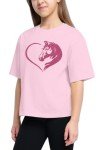 Zylkor Horse Shirts for Girls Love Horses Shirt Youth Horseback Riding Casual Animal Graphic Tees 8-15 Year Old