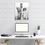 Funny Horse Bathroom Canvas Wall Art Black and White Fun Picture Farmhouse Bathroom Wall Decoration Horse Sitting on Toilet Reading Newspaper Bathroom Artwork Horse Art Ready to Hang 12" x 16"