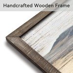 Wild Horses Wall Art Framed: Wildlife Animals Pictures Horse Artwork Painted Wood Painting for Bedroom(12x16)