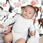 Horse Gifts for Girls Women Throw Blanket - Ultra Soft & Plush, Lightweight & Cozy, Breathable Horse Flower Bed Blanket - Animal Lovers, 40"x50" - Kids/Throw Size