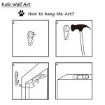 Large Animal Canvas Wall Art Black and White Horse Picture Prints Inspirational Horses Wall Decor Living Room Modern Artwork Home Decoration Framed Ready to Hang 20"x48"